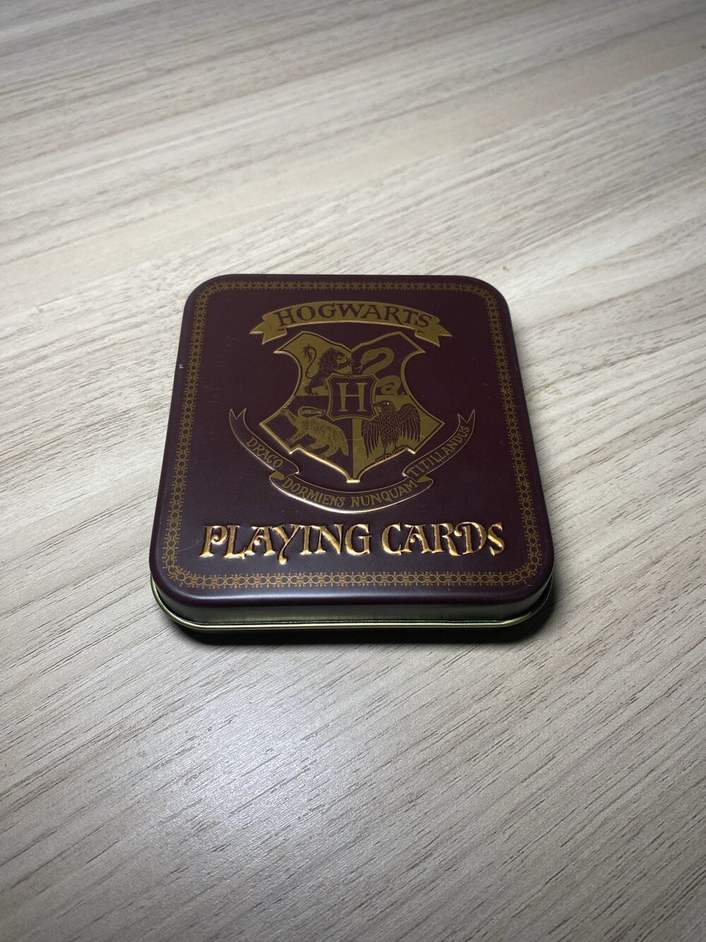 Harry Potter Hogwarts Playing Cards In A Collectible Tin Case